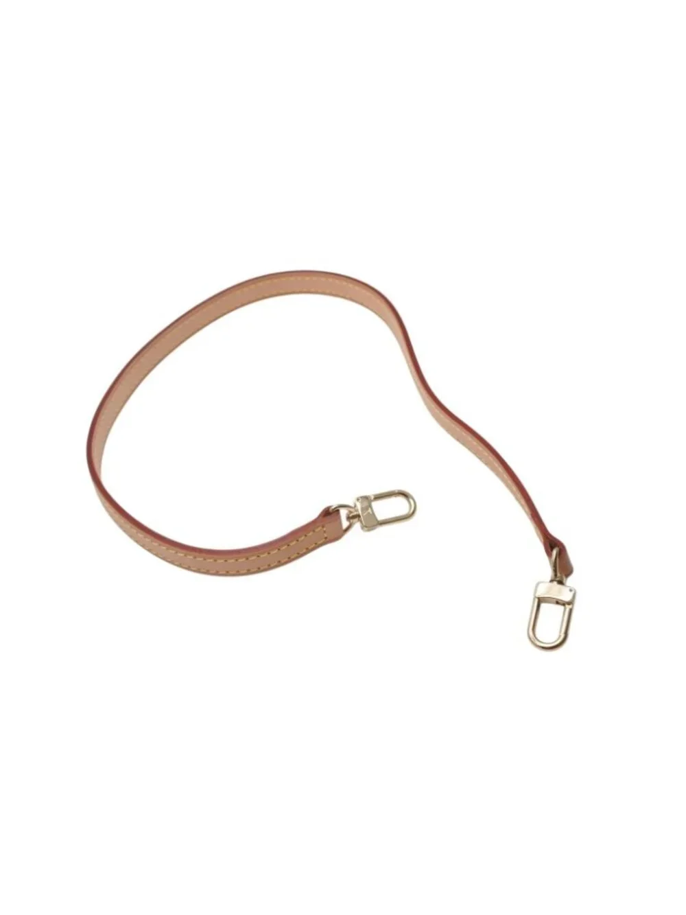 Louis Vuitton Shoulder Strap Bag Vachetta Leather Brown Gold